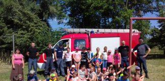 Юні вогнеборці спробували сили разом із рятувальниками Полтавщини ДСНС України
