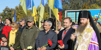 Архієпископ Афанасій освятив пам’ятний знак захисникам України в с. Пантаївка