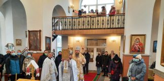 Архієпископ Афанасій звершив Божественну Літургію 30-ої Неділі після П’ятидесятниці, перед Богоявленням