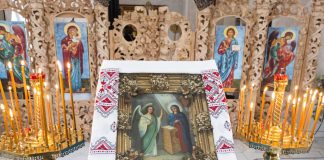 Архієпископ Афанасій звершив Богослужіння свята Благовіщення