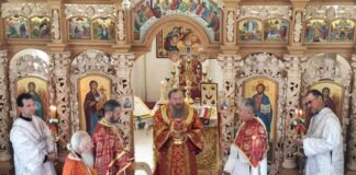 Архієпископ Афанасій звершив Богослужіння свята Винесення Чесних Древ Животворчого Хреста Господнього