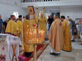 Архієпископ Афанасій звершив Богослужіння 13-ої Неділі після П’ятидесятниці